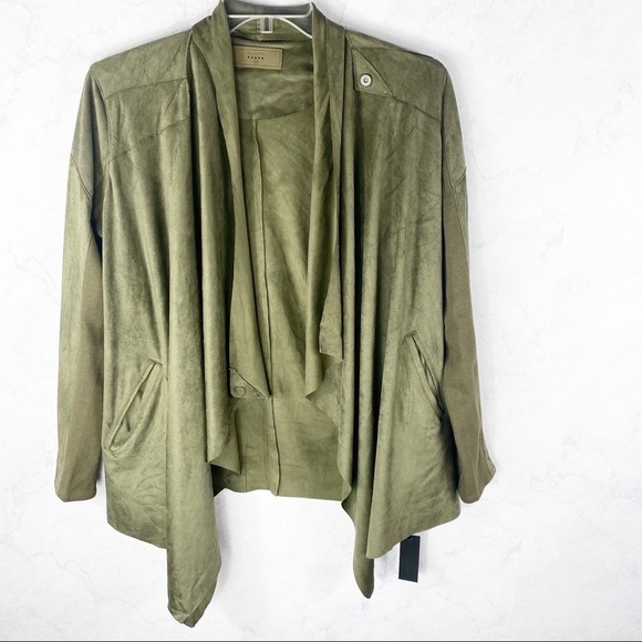 [BlankNYC] Olive Green Drape Jacket - Picture 2 of 7